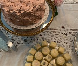 A cake on a table.